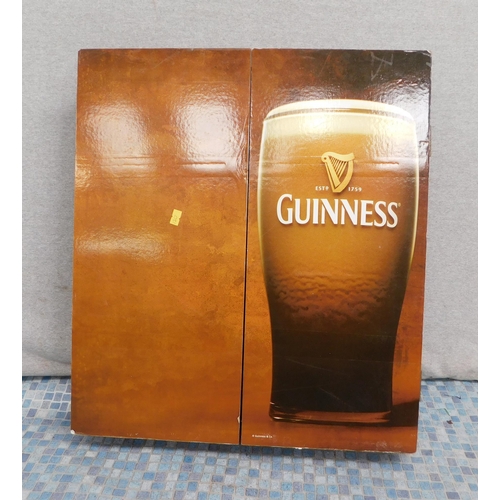 638 - Guinness dart board with case