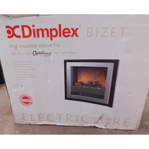 849 - Dimplex Bizet wall mounted electric fire - unchecked...