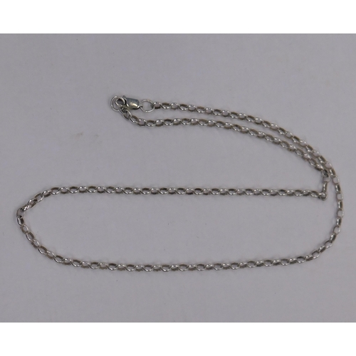 92A - Silver - belcher chain/approx 20