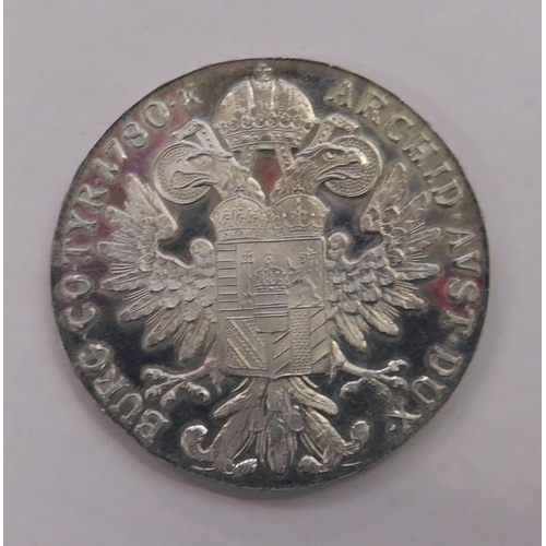 93a - Austrian Thaler - silver restrike coin