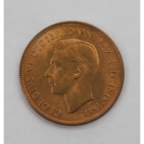 93C - 1947 dated - One Penny coin