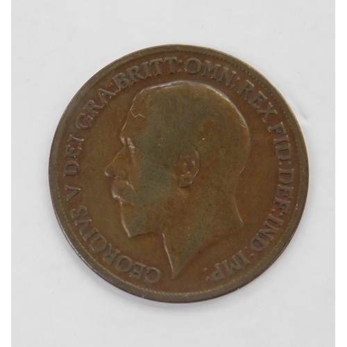 93F - 1919 dated - One Penny coin (KN)