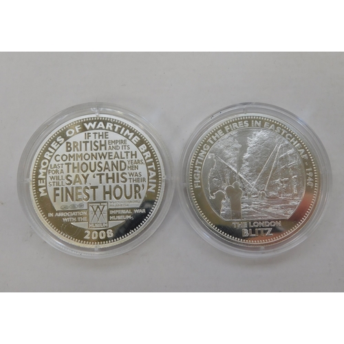 108 - Two - 2008 London Mint/Sterling silver - commemorative coins