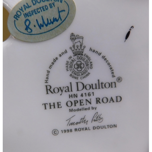 151 - Three - Royal Doulton figures - The Open Road/Rebecca & Madeline - no damage