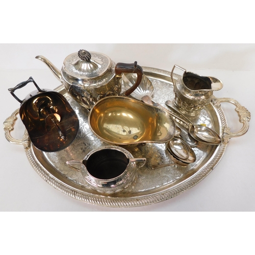 188A - Metalware including - silver plated items