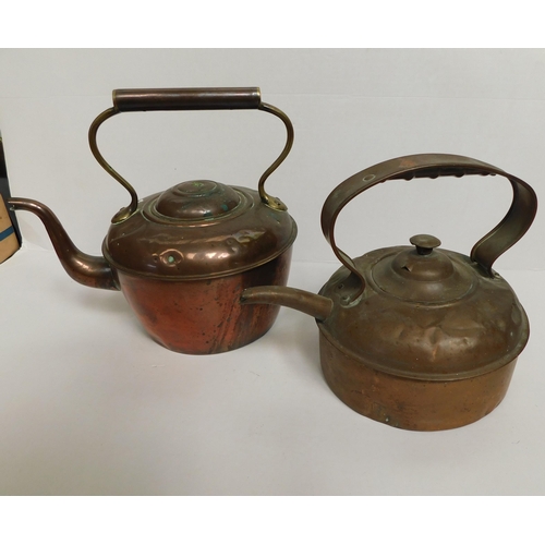 194 - Two - Copper kettles