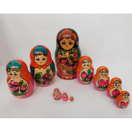 201a - Large Vintage - Russian stacking dolls