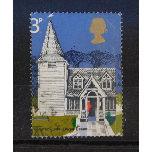 255 - 1972 dated - 3d Church stamp - with shift of 3d value