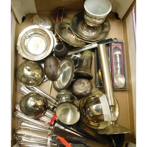 31 - Victorian & Edwardian era cutlery - including hallmarked silver banded examples