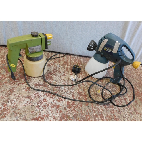 520 - 2x Powercraft spray guns w/o