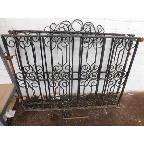 530 - Pair of wrought drive gates - approx. 37