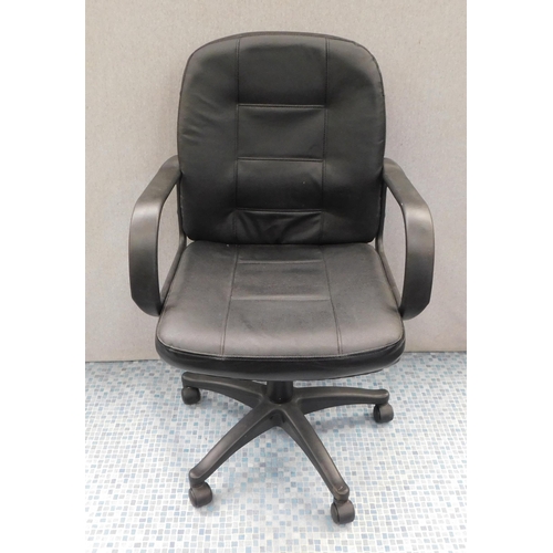 554 - Leather style desk chair