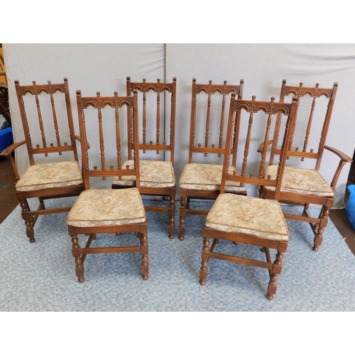 560 - Set of 6 Ercol dining chairs