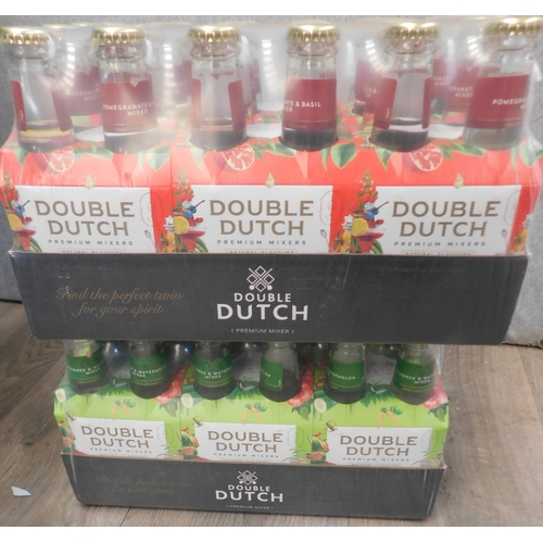 609 - 2 New packs of 24 mixer drinks - Double Dutch cucumber & watermelon and  pomegranate & basil