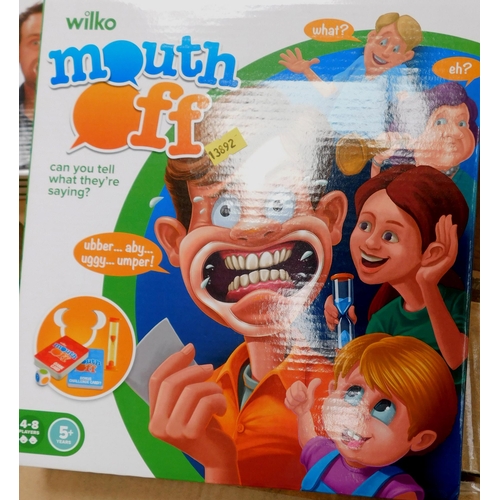 640 - 3 New boxes of 6 per box 'Mouth Off' phrase guessing games