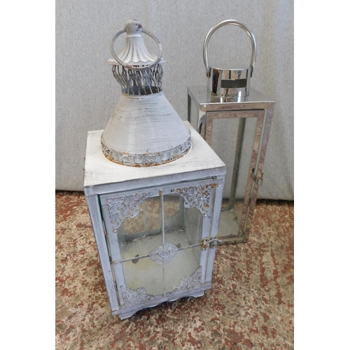 676 - Pair of contemporary lanterns