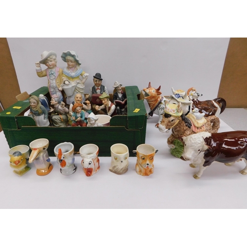 76 - Ceramics - including egg cups & Beswick