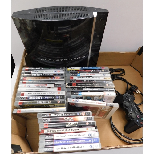 822 - PlayStation 3 with games...