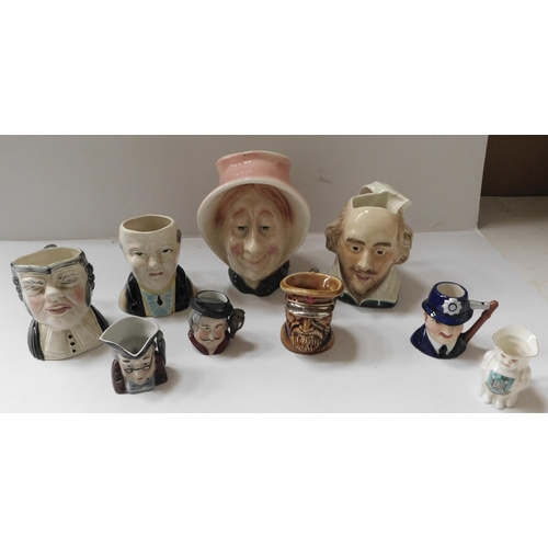 196 - Mixed toby jugs - various makers