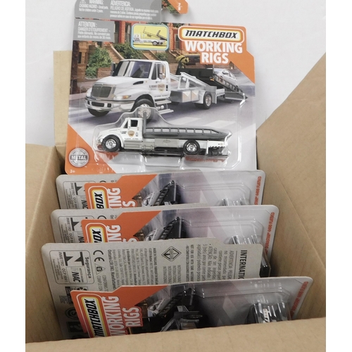 253 - Box of 8 carded Matchbox - working rigs