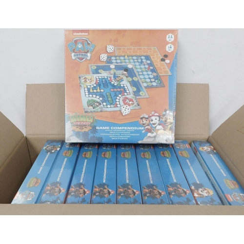 255 - Box of 10 new Paw Patrol games Compendium