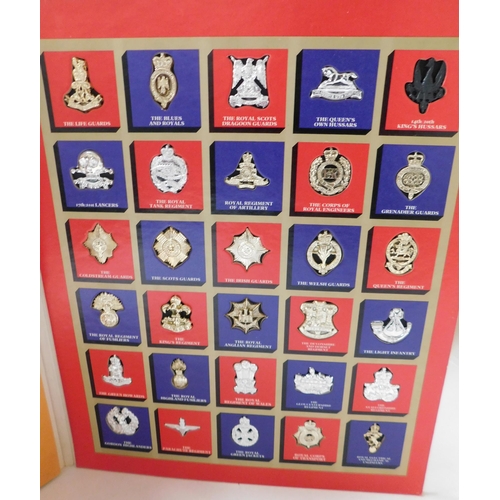 103 - The Great British Regiments book & badges - complete