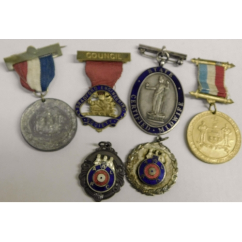 13 - Mixed - Antique & Vintage medals - including silver & enamel examples