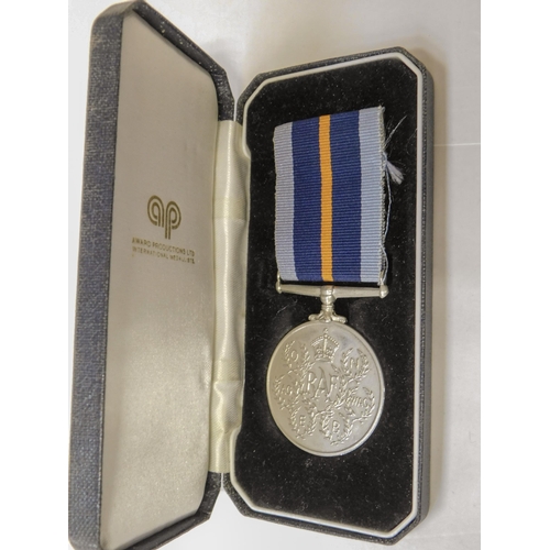 2 - Reproduction/Commemorative medal - RAF No 9414 Bomber Command/Tribute medal - cert & box