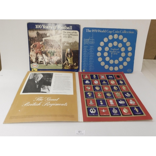 41 - The Great British Regiments - 1970 World Cup Coin Collection &  Esso 100 Years of Football