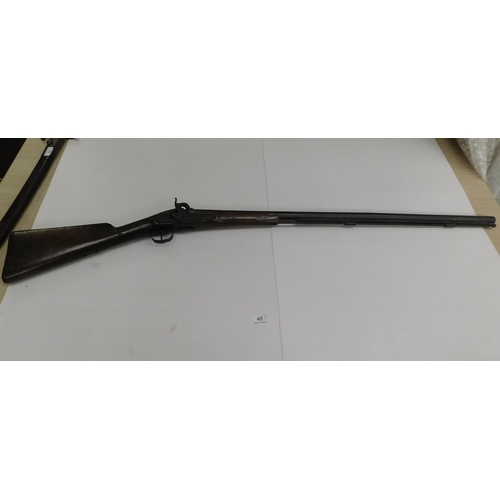 48 - Antique - Percussion rifle/marked 1641