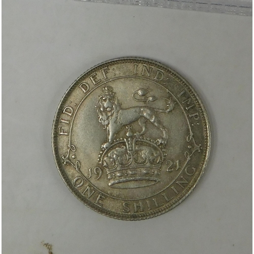 116A - 1921 dated - One Shilling coin