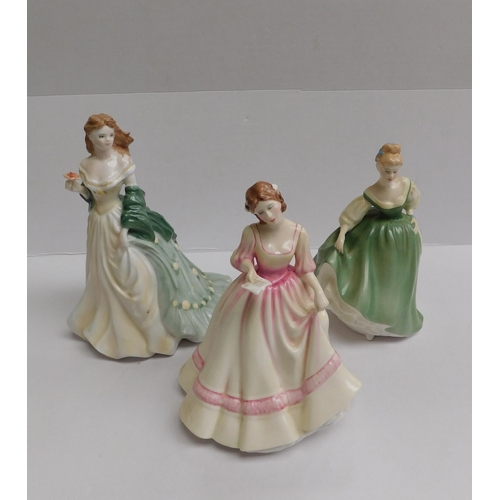 13 - Two - Royal Doulton figures/Fair Lady & Yours Forever - no damage & one other