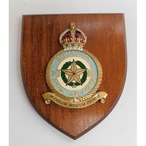 19 - RAF insignia - armorial plaque