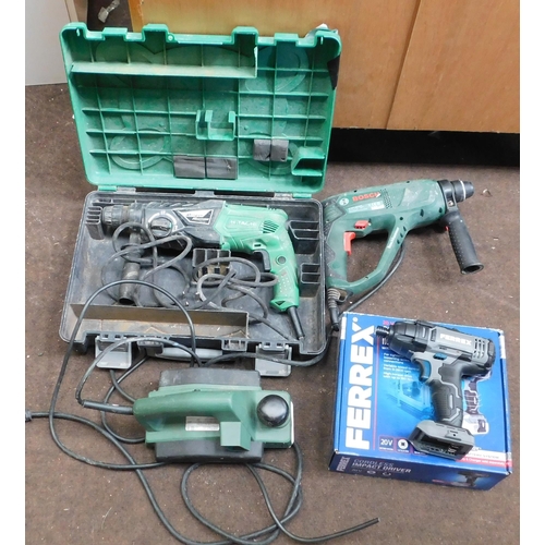 505 - 4 Assorted power tools - unchecked