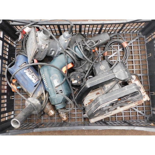 514 - Box of power tools incl. circular saw - unchecked