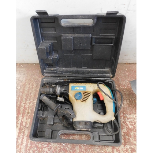 515 - X-Pro hammer drill in case - unchecked