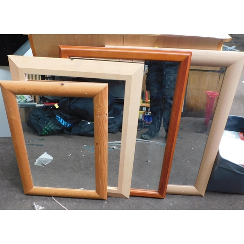 539 - 4 Large framed mirrors