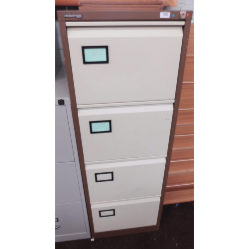 540 - 4 Drawer metal filing cabinet