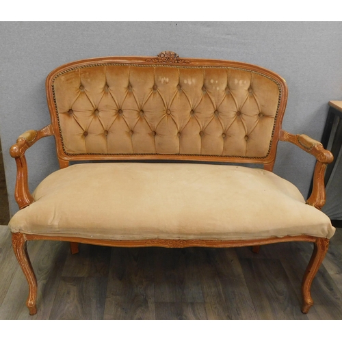 577 - Button backed French sofa