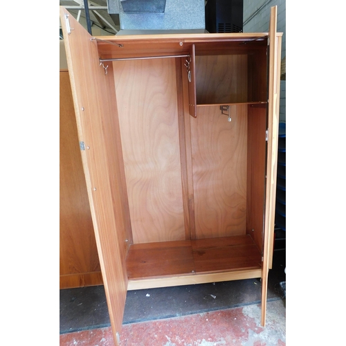 582 - Mid-century teak wardrobe