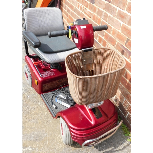 859 - Shoprider mobility scooter with charger - unchecked