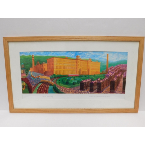 10 - David Hockney print - Salts Mill/Saltaire Yorkshire