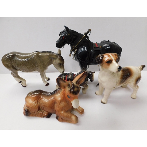 28 - Ceramic animals - including Coopercraft