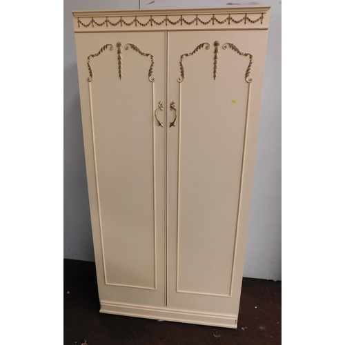 539 - Regency style double wardrobe