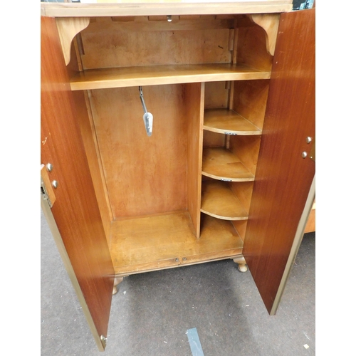 549 - Double fronted tall boy style gentleman's cabinet