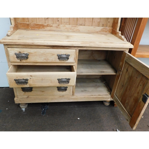 561 - Solid pitched pine dresser