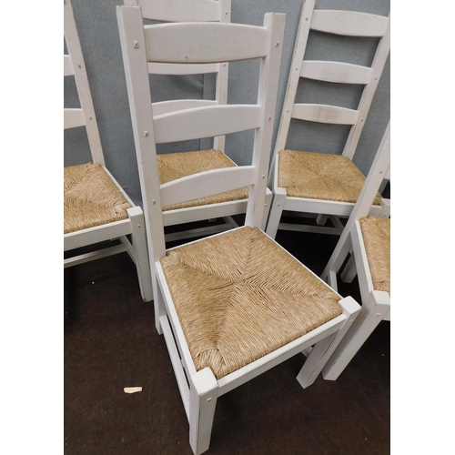 571 - Set of 6 wooden dining chairs