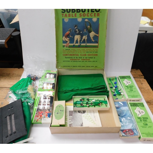 85 - Subbuteo - Continental Club edition - & additional sets/teams & accessories