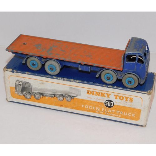 119 - Dinky - die cast/503 Foden flat bed truck - boxed