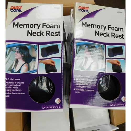 509 - 10 Autocare memory foam neck rests - boxed new